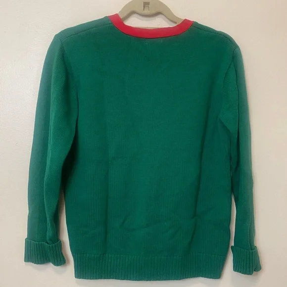 Kite Strings Boys V-Neck Cardigan. Green and Red. Size 14/16 NWOT. - Picture 6 of 6